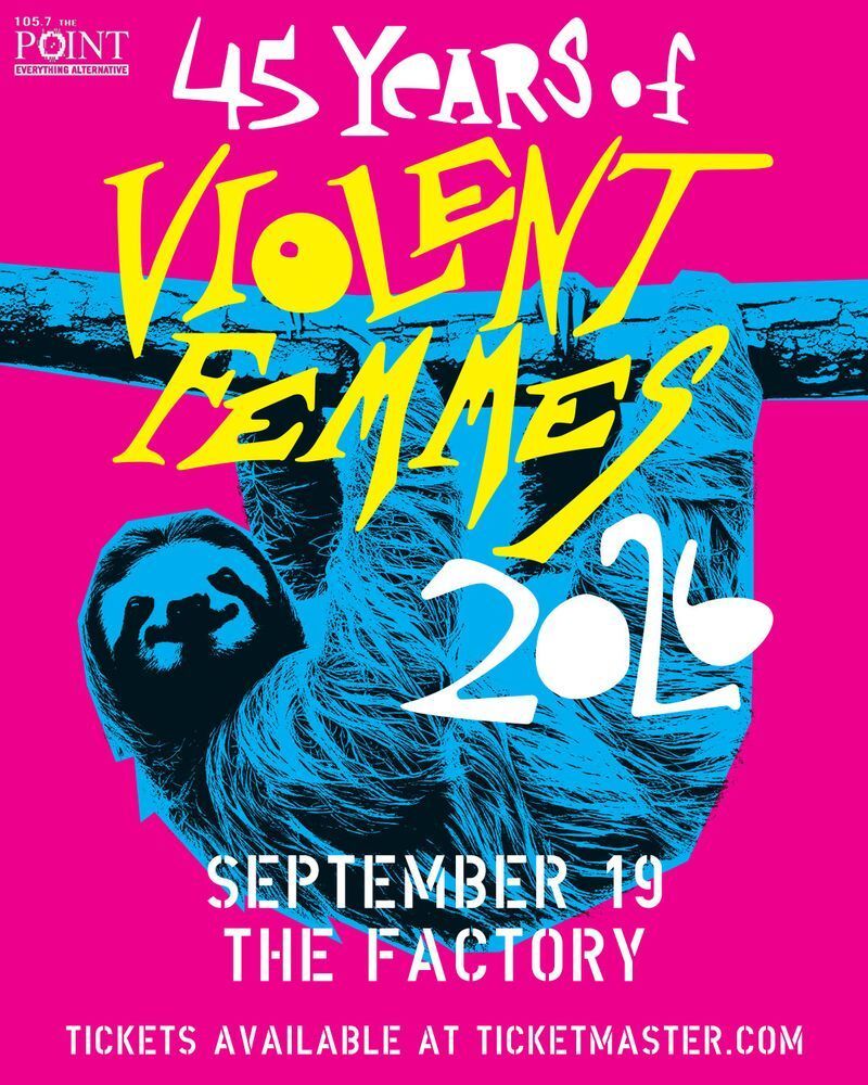 Violent Femmes tour poster — 2026